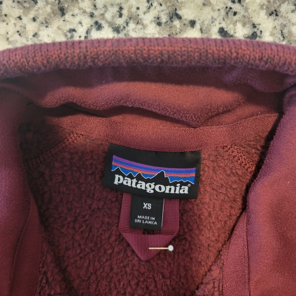 Patagonia Better Sweater 1/4 Zip Fleece Pullover Chianti Burgundy XS 25618 - Picture 4 of 12